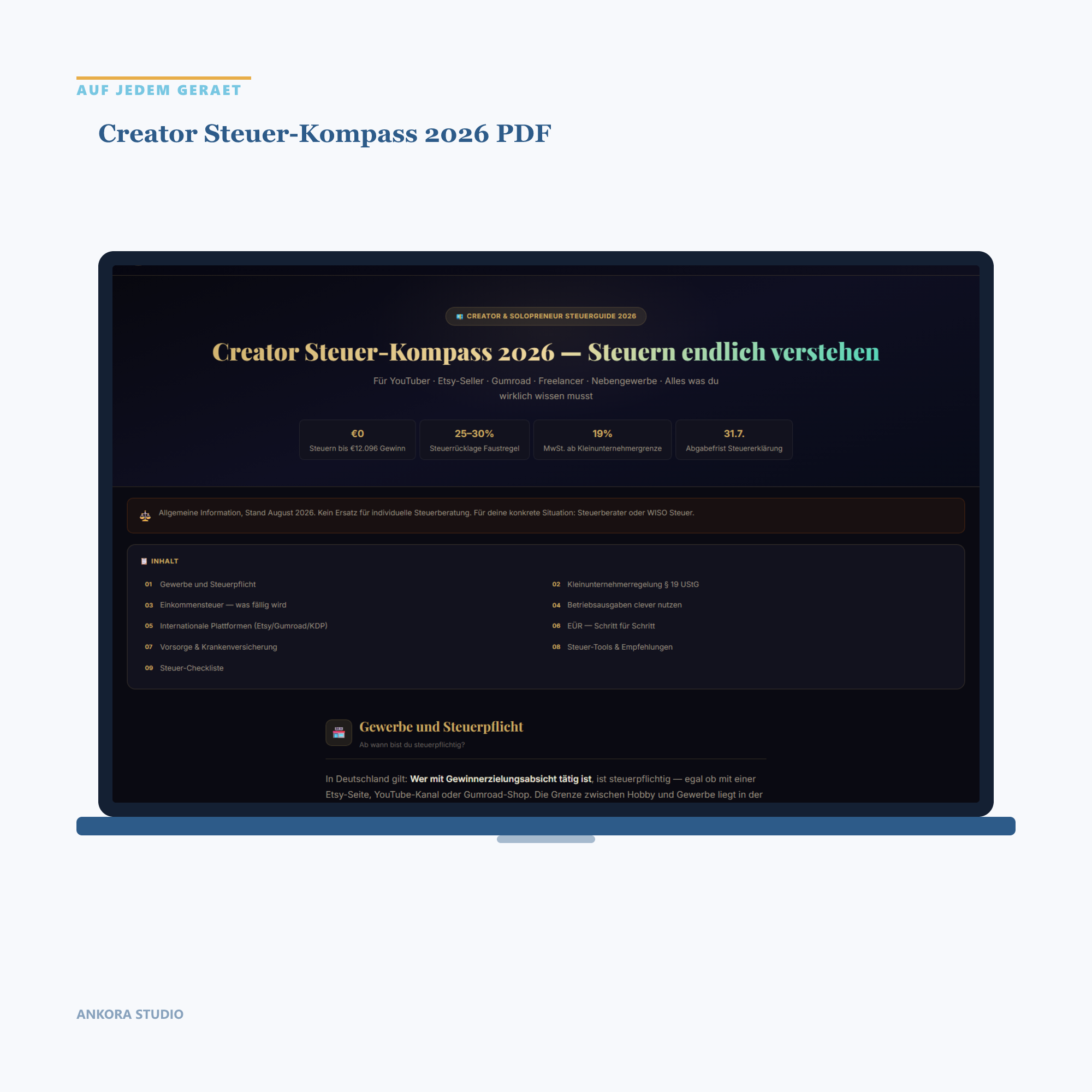 Creator Steuer-Kompass 2026 PDF