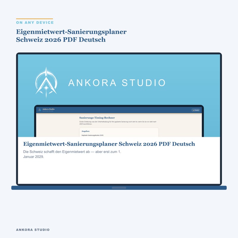 Eigenmietwert-Sanierungsplaner Schweiz 2026 PDF Deutsch