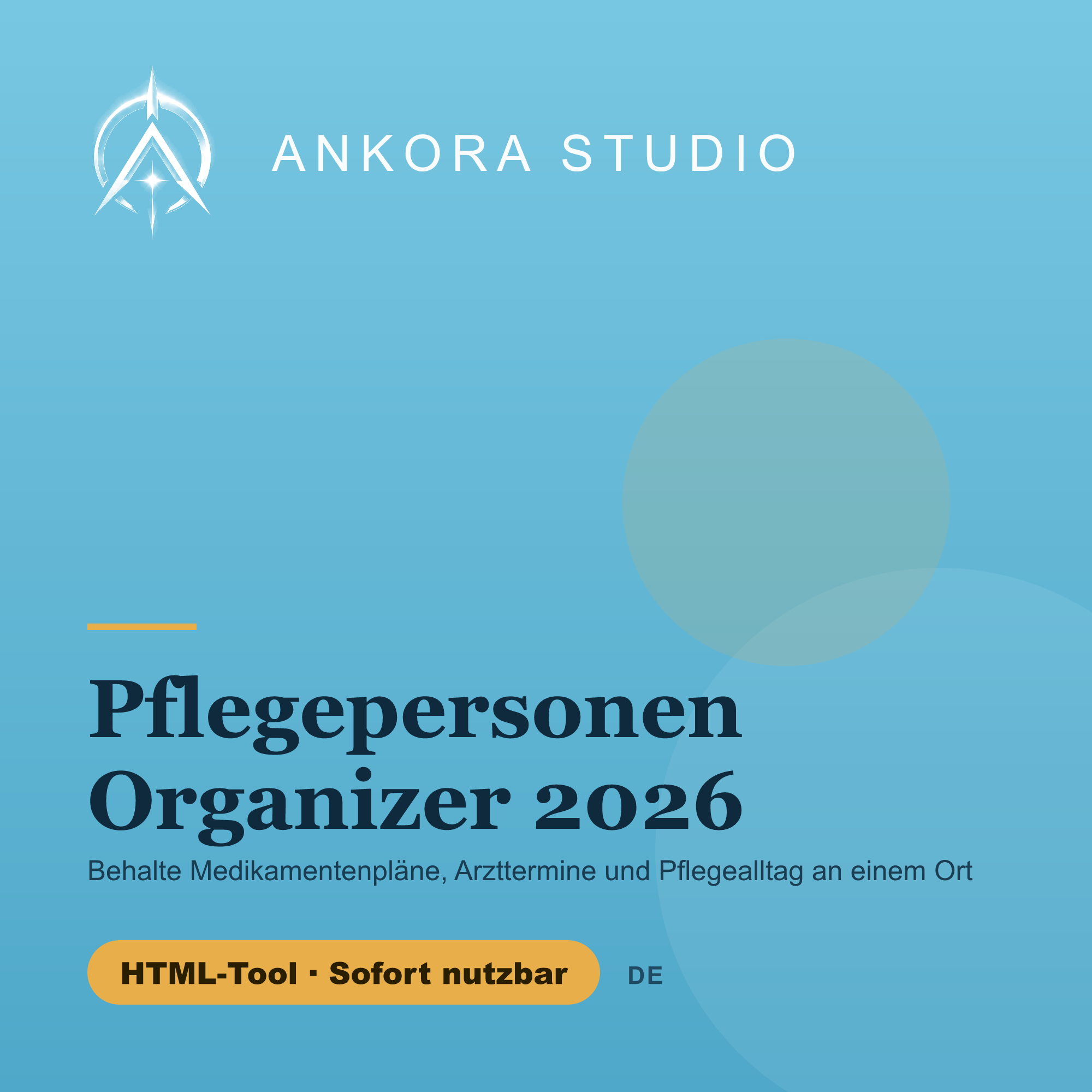 Pflegepersonen Organizer 2026 Deutsch
