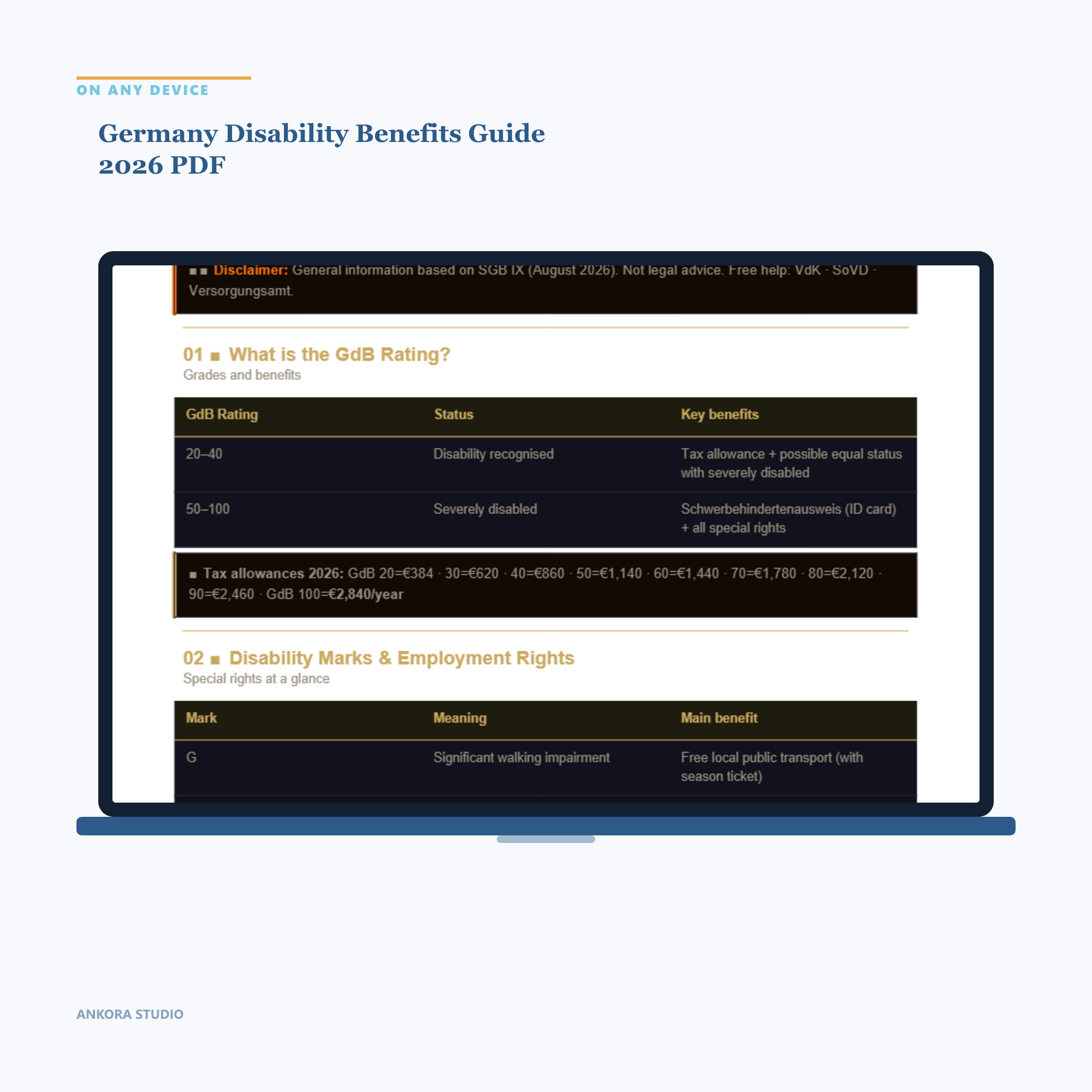 Germany Disability Benefits Guide 2026 PDF