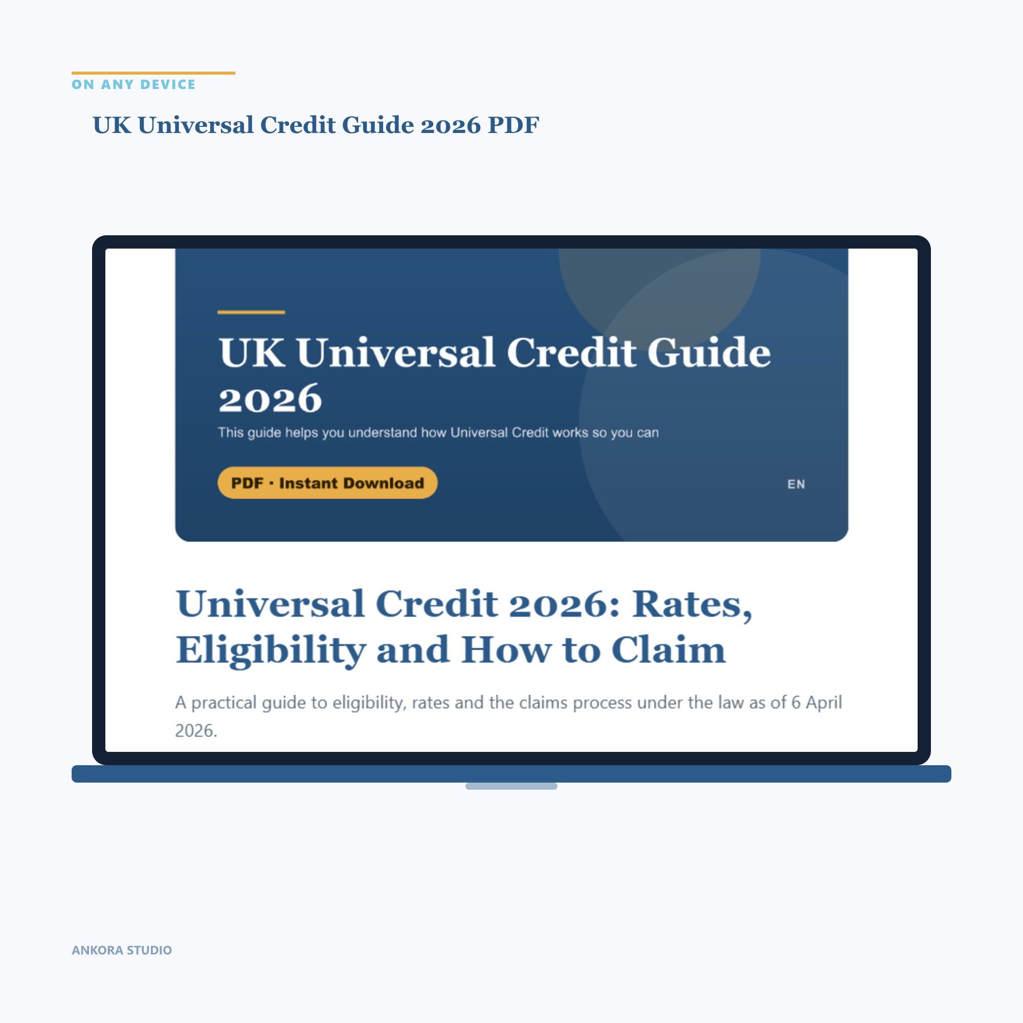 UK Universal Credit Guide 2026 PDF